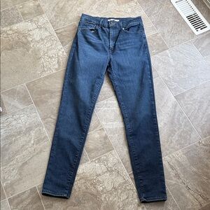 Levi’s mile high super skinny 29/30 original ladies Classic Blue Jeans like new